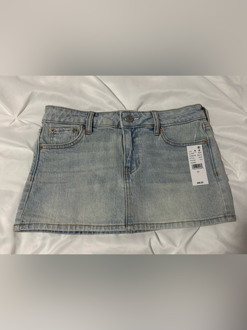 PacSun Light Blue Denim Mini Skirt